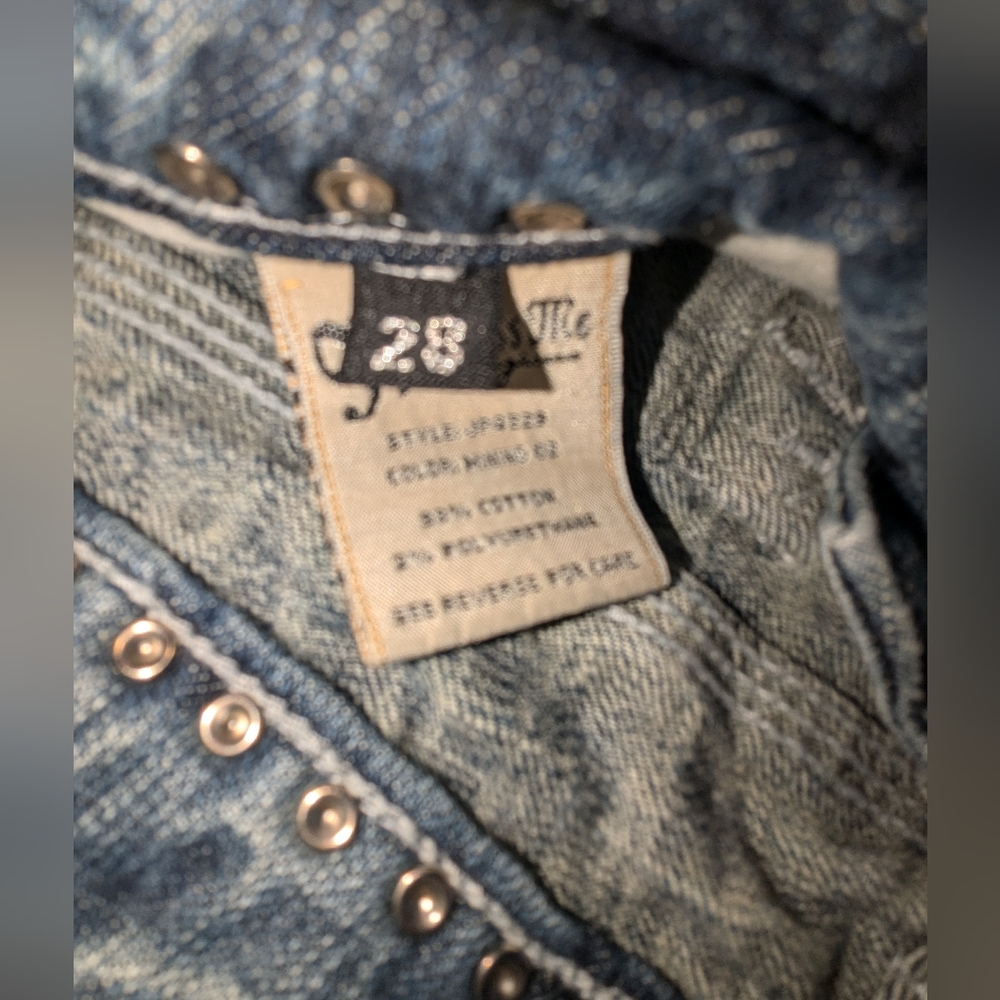 Miss Me Women's Boot Cut Jeans in Faded Blue - Picture 11 of 16